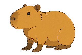 un capybara